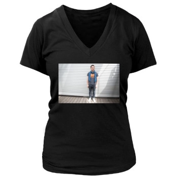 Elijah Wood Women's Deep V-Neck TShirt