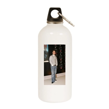 Robbie Williams White Water Bottle With Carabiner