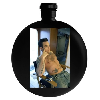 Robbie Williams Round Flask