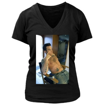 Robbie Williams Women's Deep V-Neck TShirt