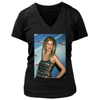 Rosamund Pike Women's Deep V-Neck TShirt