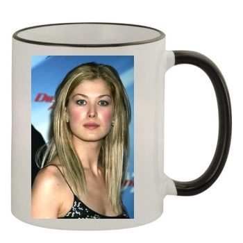 Rosamund Pike 11oz Colored Rim & Handle Mug