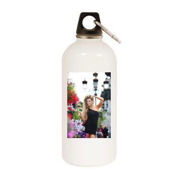 Elle Liberachi White Water Bottle With Carabiner