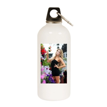 Elle Liberachi White Water Bottle With Carabiner
