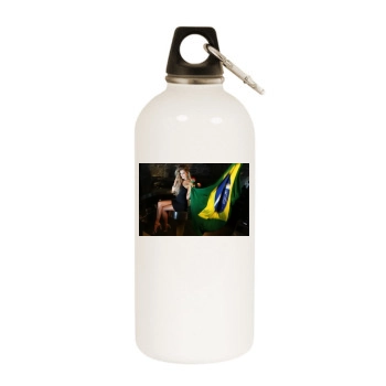 Elle Liberachi White Water Bottle With Carabiner