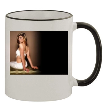 Rosamund Pike 11oz Colored Rim & Handle Mug