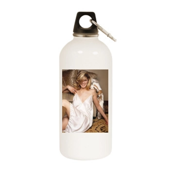 Rosamund Pike White Water Bottle With Carabiner