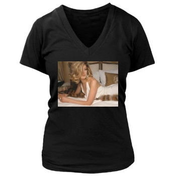 Rosamund Pike Women's Deep V-Neck TShirt