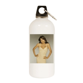 Rosario Dawson White Water Bottle With Carabiner