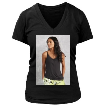 Emanuela de Paula Women's Deep V-Neck TShirt