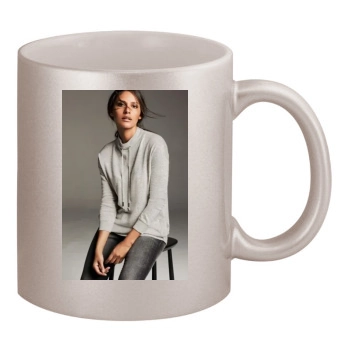 Emanuela de Paula 11oz Metallic Silver Mug