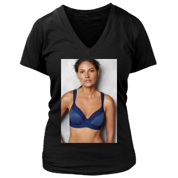 Emanuela de Paula Women's Deep V-Neck TShirt