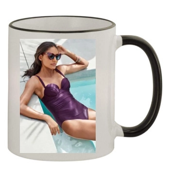 Emanuela de Paula 11oz Colored Rim & Handle Mug