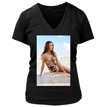 Emanuela de Paula Women's Deep V-Neck TShirt