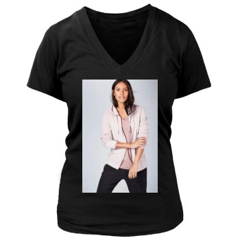 Emanuela de Paula Women's Deep V-Neck TShirt