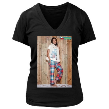 Emanuela de Paula Women's Deep V-Neck TShirt