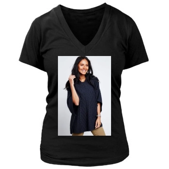 Emanuela de Paula Women's Deep V-Neck TShirt