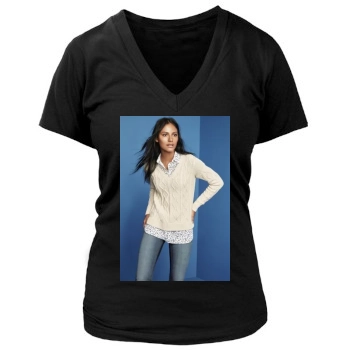 Emanuela de Paula Women's Deep V-Neck TShirt