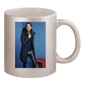 Emanuela de Paula 11oz Metallic Silver Mug