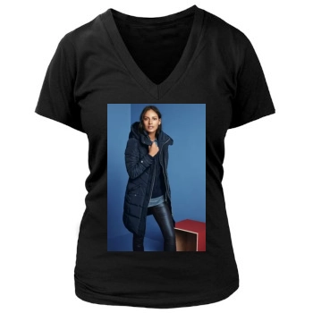 Emanuela de Paula Women's Deep V-Neck TShirt