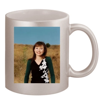 Emily Browning 11oz Metallic Silver Mug