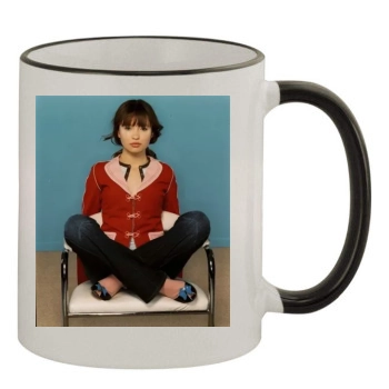 Emily Browning 11oz Colored Rim & Handle Mug