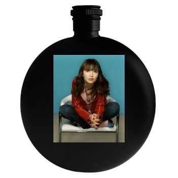 Emily Browning Round Flask