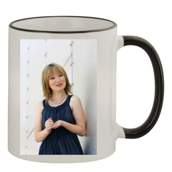 Emily Browning 11oz Colored Rim & Handle Mug