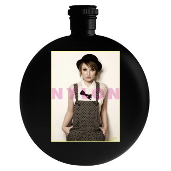 Emily Browning Round Flask