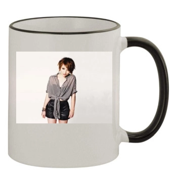 Emily Browning 11oz Colored Rim & Handle Mug