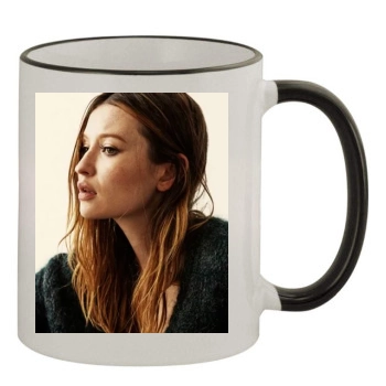 Emily Browning 11oz Colored Rim & Handle Mug