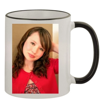 Emily Browning 11oz Colored Rim & Handle Mug