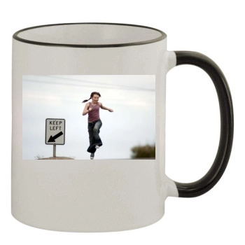 Emily Browning 11oz Colored Rim & Handle Mug