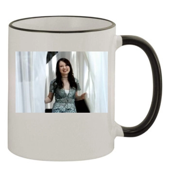 Emily Browning 11oz Colored Rim & Handle Mug