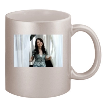 Emily Browning 11oz Metallic Silver Mug