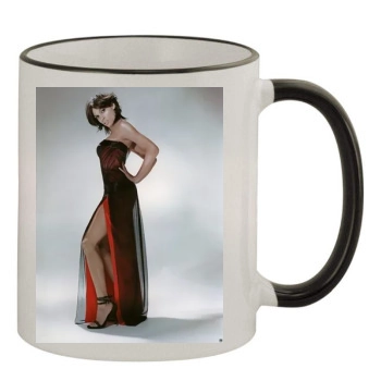 Rosario Dawson 11oz Colored Rim & Handle Mug