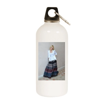 Emma Caulfield White Water Bottle With Carabiner