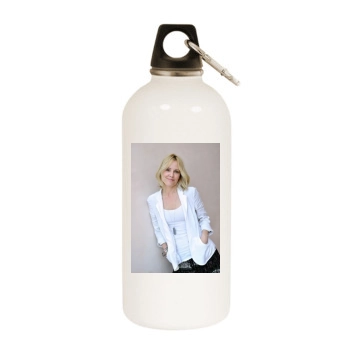 Emma Caulfield White Water Bottle With Carabiner