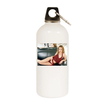 Emma Caulfield White Water Bottle With Carabiner