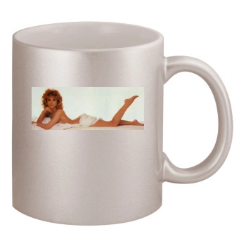 Emma Samms 11oz Metallic Silver Mug