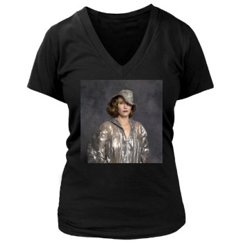 Emma Thompson Women's Deep V-Neck TShirt