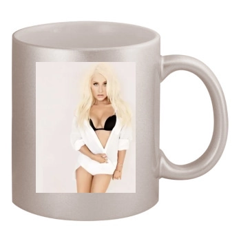 Christina Aguilera 11oz Metallic Silver Mug