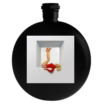 Christina Aguilera Round Flask