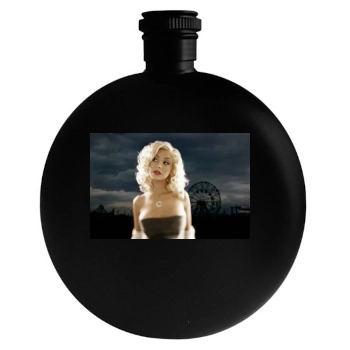 Christina Aguilera Round Flask