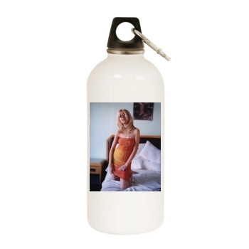 Christina Aguilera White Water Bottle With Carabiner