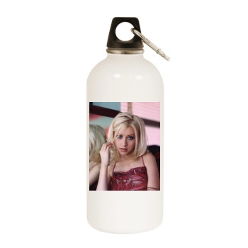 Christina Aguilera White Water Bottle With Carabiner