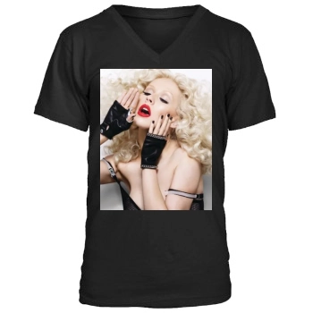 Christina Aguilera Men's V-Neck T-Shirt