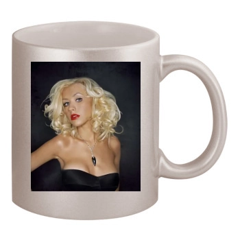 Christina Aguilera 11oz Metallic Silver Mug