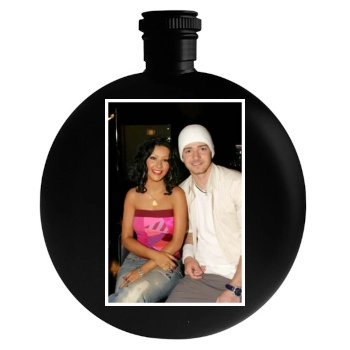 Christina Aguilera Round Flask