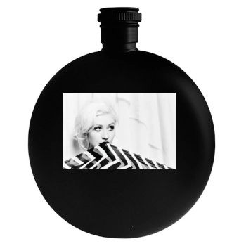 Christina Aguilera Round Flask